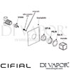 Cifial 32217CU.L 32217CU.R Cudo 3 4 Inch Wall Stop Valve Dimension